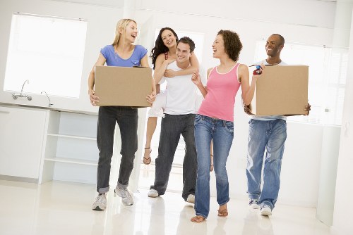 House movers working on a residential move in Ravenscourt Park
