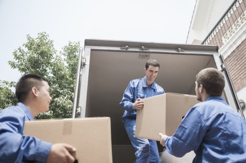 Packing and loading a removals van for a Ravenscourt Park move