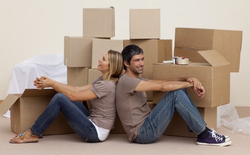Local removal service handling access challenges in a west London property
