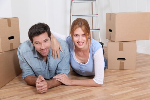 Packing and loading items for a man with van removal