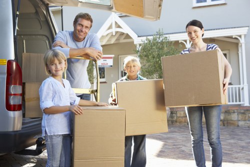 Truck loading support for flat and house removals in west London