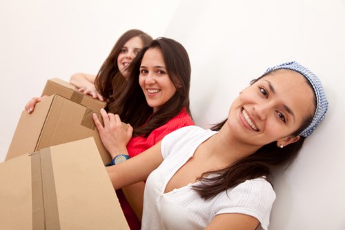 Removal van helping with residential and commercial transport in west London