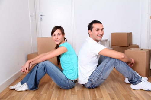 Business removals van support for local offices near Ravenscourt Park