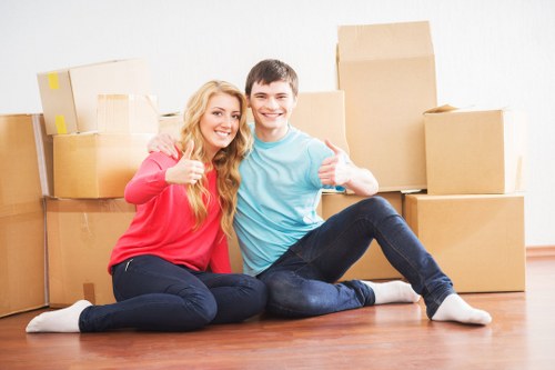 Local movers handling boxes and household items near Ravenscourt Park