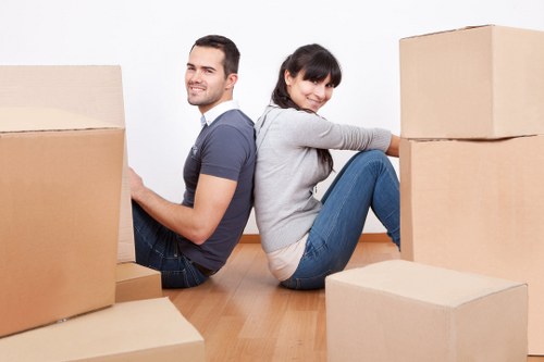 Careful loading of furniture for a Ravenscourt Park move