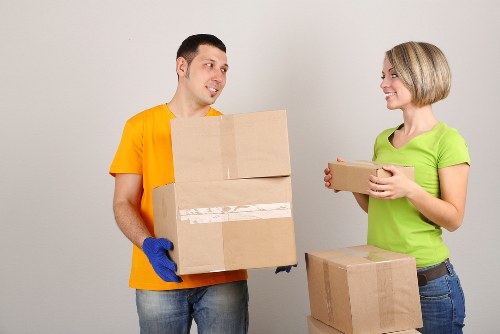 Boxes and furniture being loaded for a local Ravenscourt Park relocation