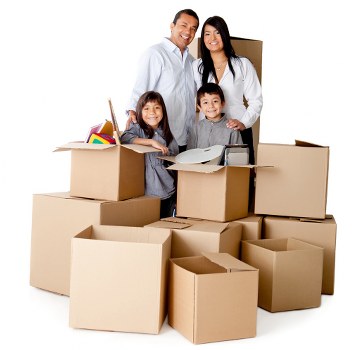 Careful furniture loading for a home removal in West London